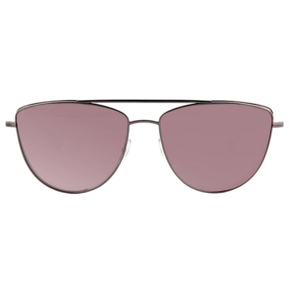 💕GARRETT LEIGHT💕 Zephyr Sunglasses ~ Plum Velvet Pink Blush Mirror Lens NWT - Picture 9 of 16
